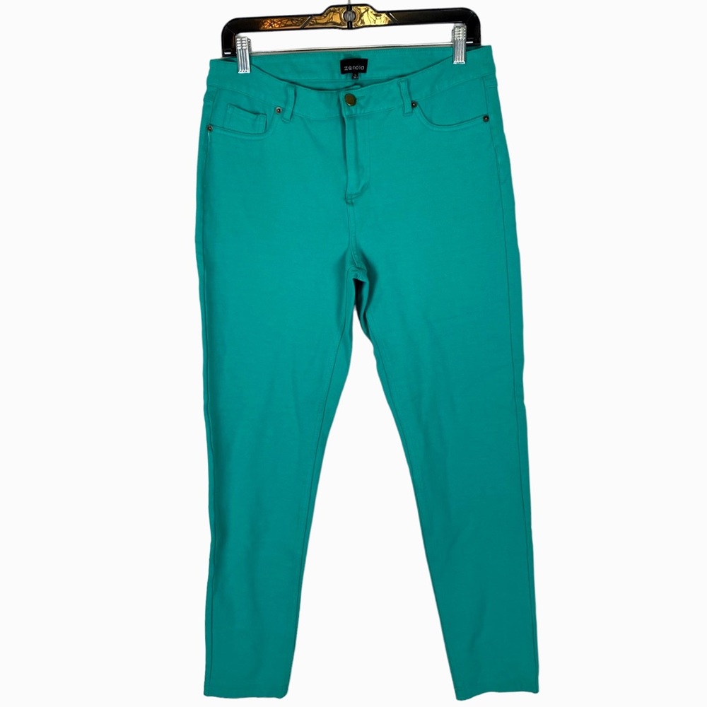 5/$25 Zenobia Green Knit Jegging Skinny Pant Size 1XL